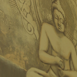 Schlafzimmer der Casa Patricia in Nerja mit Doppelbett und heller Einrichtung