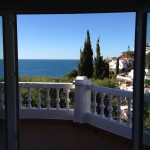 „Blick von der Terrasse der Casa Patricia in Nerja auf das Mittelmeer